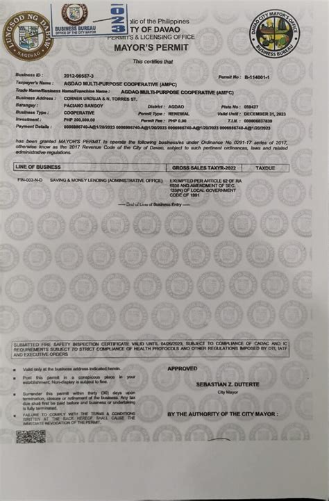 davao city portal 2023|Online Business Permit And Licensing System .